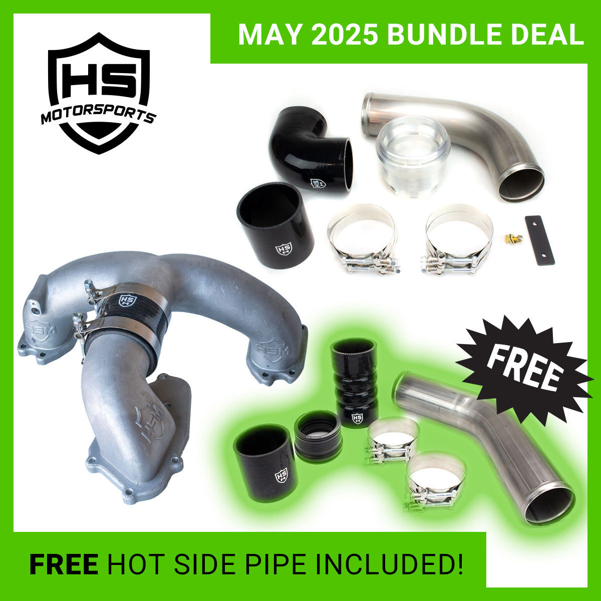 
                  
                    2011-2016 Ford 6.7L – Intake Manifold + Metal Intercooler Pipe Kit + FREE Hot Side Pipe - H&S Motorsports
                  
                