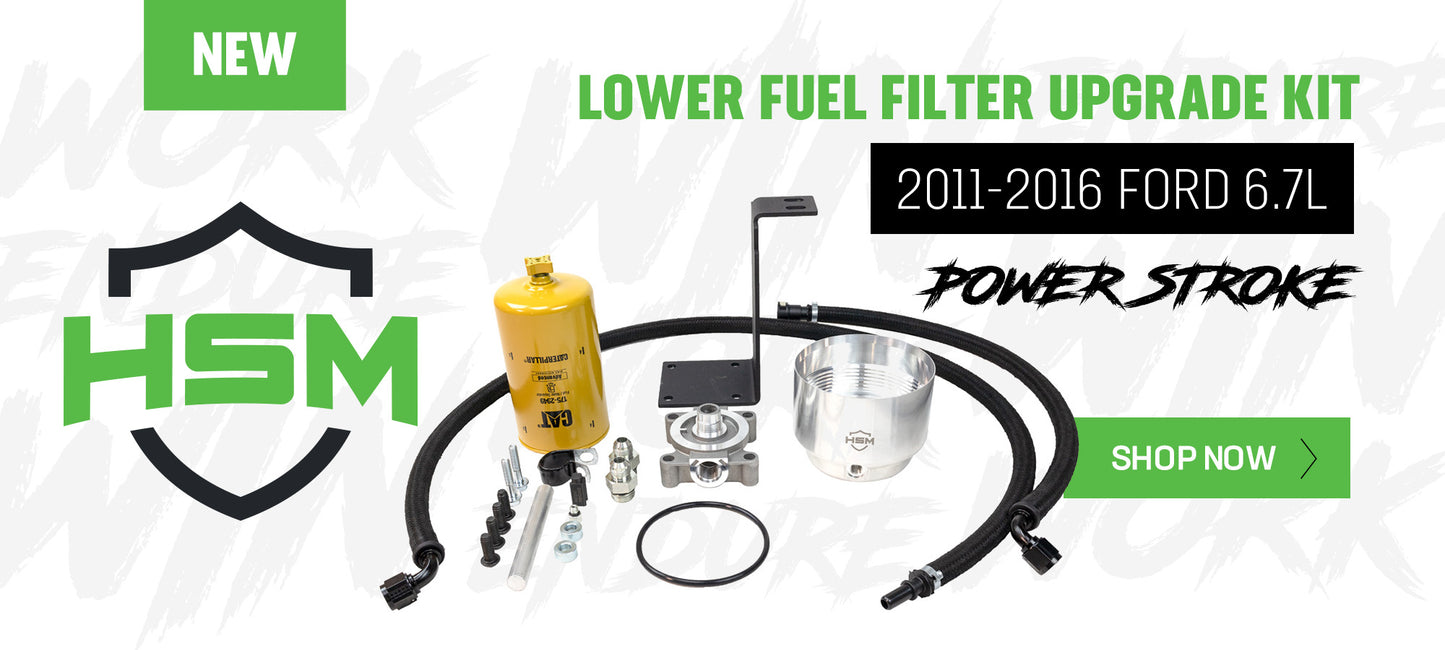 H&S Lower Fuel Filter Upgrade Kit 11-16 Powerstroke
