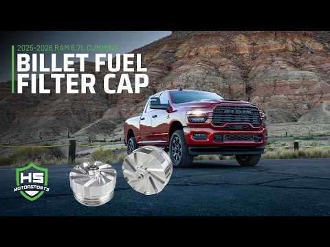 2025–2026 Ram 6.7L Cummins Billet Fuel Filter Cap Set