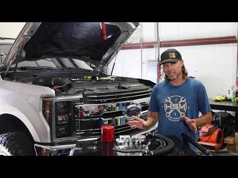 Video of H&S Motorsports going through the Ford 6.7L Power Stroke Upper Fuel Filter Relocation Kit and Installation Instructions.