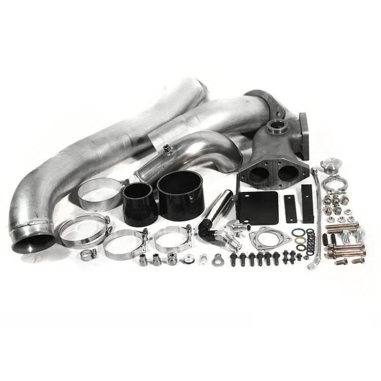 2008-2010 Ford 6.4L Single Turbo Kit W/O Turbo (Divided) - H&S Motorsports