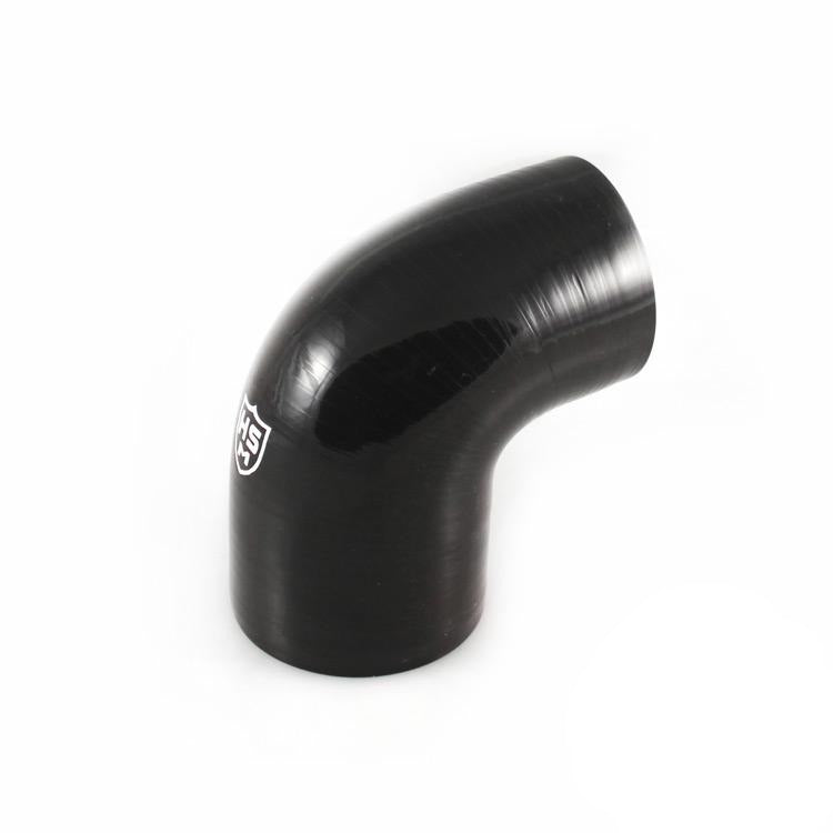 3”X 2.5” Silicone 90° Elbow Hose (Black 5 Ply) - H&S Motorsports